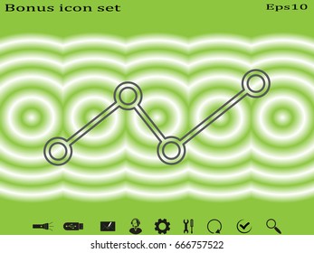 business growth, chart, icon, vector illustration eps10