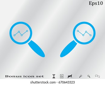 business growth, chart, icon, vector illustration eps10