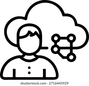 Crecimiento del negocio con concepto de tecnología en la nube como Foto de archivo de un líder empresarial que revisa soluciones de tecnología en la nube para estrategias de crecimiento con Elementos blandos bokeh y abstractos en el fondo. en Photo Stock Concept, espacio de copia para publicidad o Anuncio con Photo Realistic como detalle de alta calidad --ar 7:2
