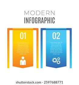 Business growth concept 4 step modern infographic chart list editable options design