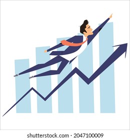 business growth concept vector illustration
