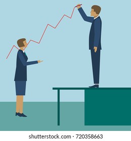 Business growth concept vector illustration