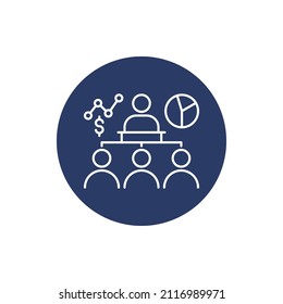 Icono del equipo de desarrollo del crecimiento empresarial