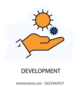 Business Growth and Development Vector icon design