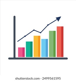 business growth diagram vector design