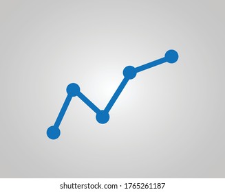 Ilustración vectorial del gráfico de crecimiento empresarial