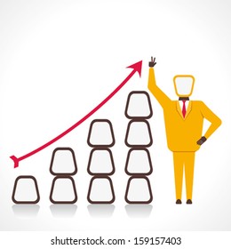 business growth graph vector