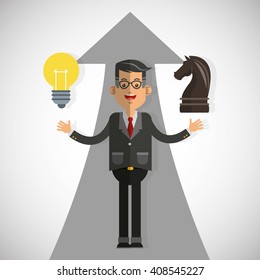 Business growth graphic design
