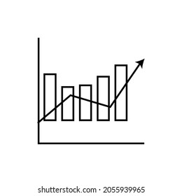 diseño de iconos de crecimiento de negocios para gráficos vectoriales
