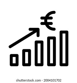 business growth icon or logo isolated sign symbol vector illustration - high quality black style vector icons
