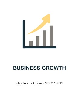 Business Growth icon. Monochrome simple Business Growth icon for templates, web design and infographics
