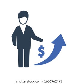 Business growth icon. business success vector