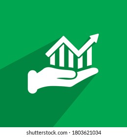 icono de crecimiento comercial, vector de icono de negocio