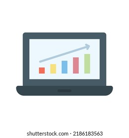 Imagen vectorial del icono de crecimiento del negocio. También se puede utilizar para el marketing digital. Adecuado para aplicaciones móviles, aplicaciones web y medios impresos.