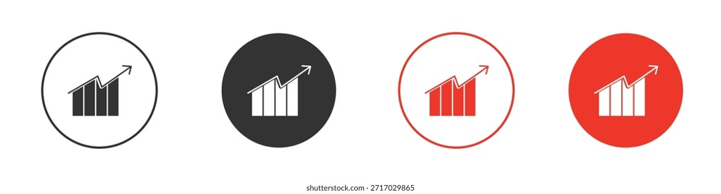 Icono de crecimiento empresarial. Diseño de Vector de Web