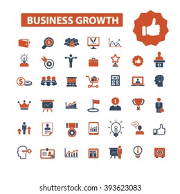 business growth icons
