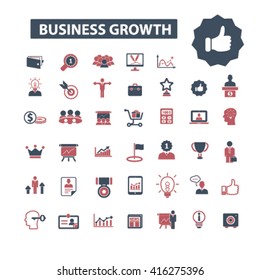 business growth icons