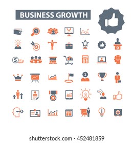 business growth icons