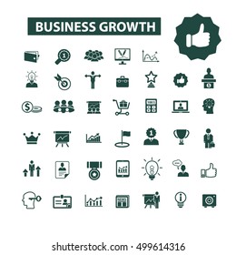 business growth icons
