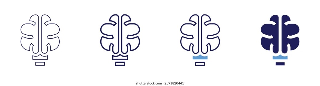 Business growth innovation icon in 4 different styles. Thin Line, Line, Bold Line, Duotone. Duotone style. Editable stroke.
