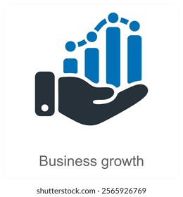 Business Growth and progress icon concept