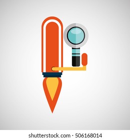 business growth search icon design vector illustration eps 10