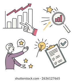 Business growth strategy, success, planning, and achieving goals