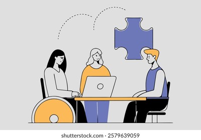 Business Growth Strategy and Teamwork Concept Illustrations Corporate Success and Leadership Digital Infographics Marketing