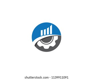Business growth symbol illustration