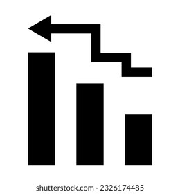 Business Growth Vector Glyph Icon For Personal And Commercial Use.
