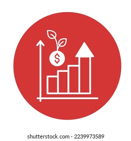  Business growth Vector Icon Fully Editable

