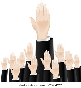 Business hand. Illustration on white background for design