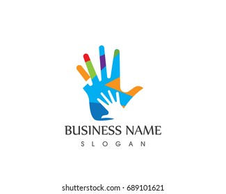 Business Hand Logo Design
