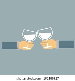 Business Hand Party Concept Vector Stock Vector (Royalty Free ...