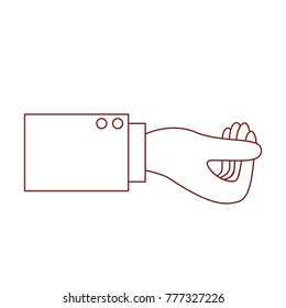 business hand side view gesture get in dark red contour