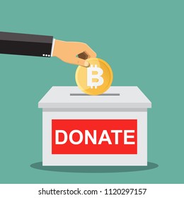 Bitcoin Donations Stock Vectors Images Vector Art Shutterstock - 