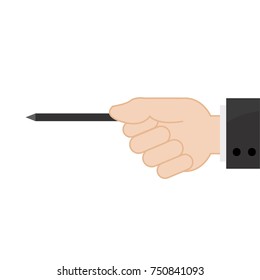 Business hand vector. free space for text.