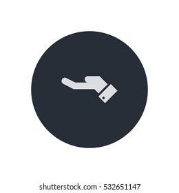 business hand vector icon , can be used for web and mobile design