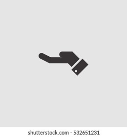business hand vector icon , can be used for web and mobile design