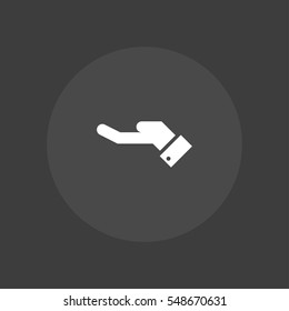 business hand vector icon , can be used for web and mobile design