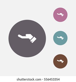 business hand vector icon , can be used for web and mobile design.