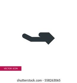 business hand vector icon , can be used for web and mobile design.