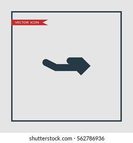 business hand vector icon , can be used for web and mobile design.