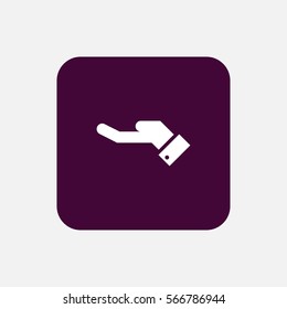 business hand vector icon , can be used for web and mobile design