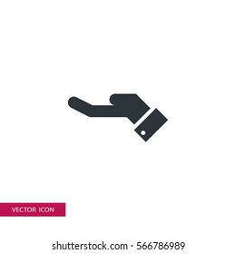 business hand vector icon , can be used for web and mobile design