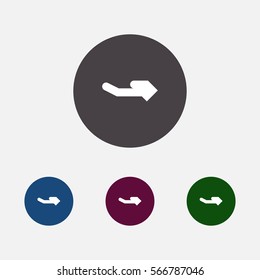 business hand vector icon , can be used for web and mobile design