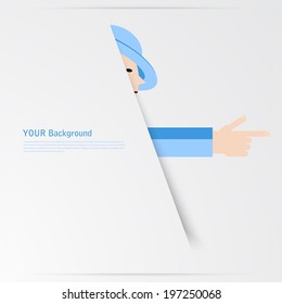 Business hands gestures design elements. isolated vector illustration
