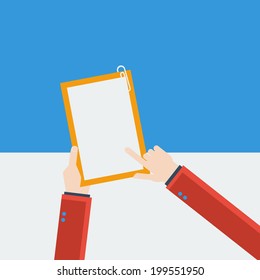 Business hands gestures design elements. isolated vector illustration