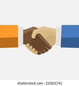 Business handshake. 