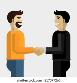 Business handshake.
